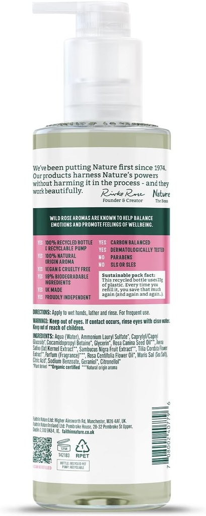 Faith in Nature Wild Rose Hand Wash 400ml