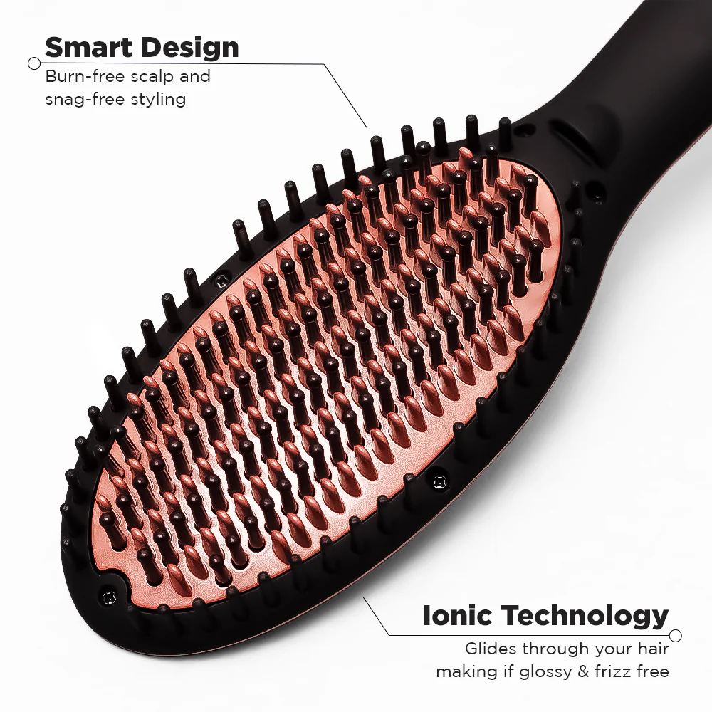 Ikonic Professional Hair Straightener Hot Brush