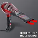 Ikonic Professional Pro 2200 Hair Dryer with 2 heat nozzles and 1 diffuser (Red & Black)