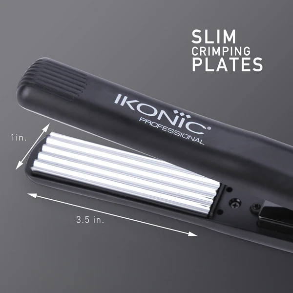 IKONIC Professional Titanium Hair Slim Crimper Styler