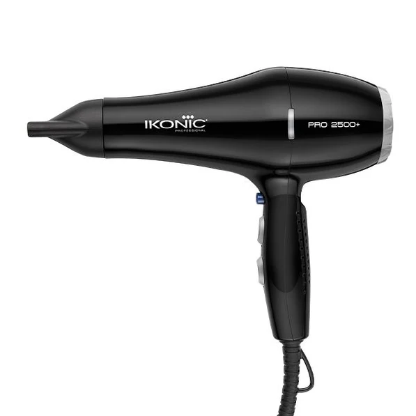 Ikonic Professional HD Pro 2500+ Hair Dryer (Black)