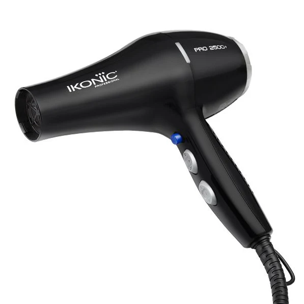 Ikonic Professional HD Pro 2500+ Hair Dryer (Black)