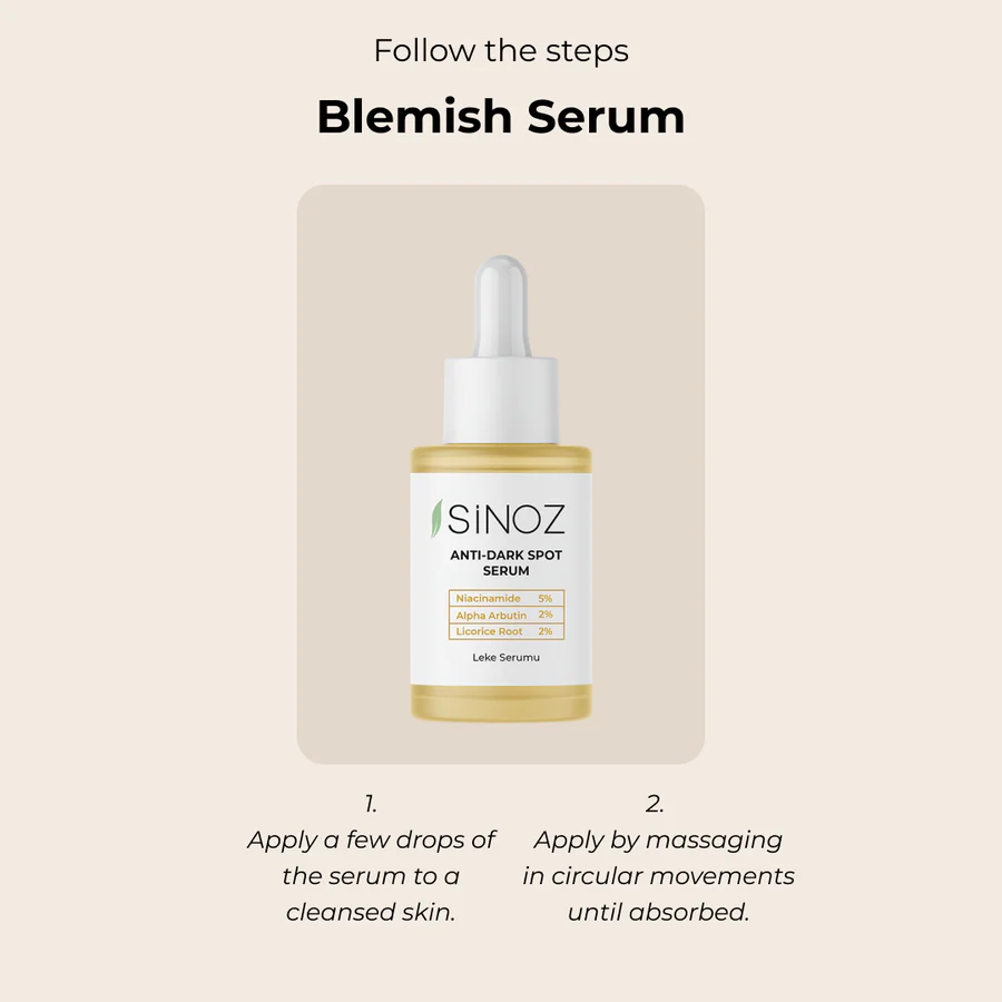 SiNOZ Anti Dark Spot Serum 30 ml | with Niacinamide 5% Alpha Arbutin 2% Licorice Root 2%