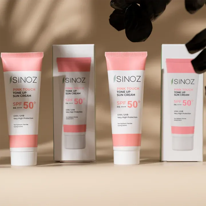 SiNOZ Pink Touch Tone Up Sun Cream SPF 50+ 50ml | UVA UVB Very High Protection | PA++++