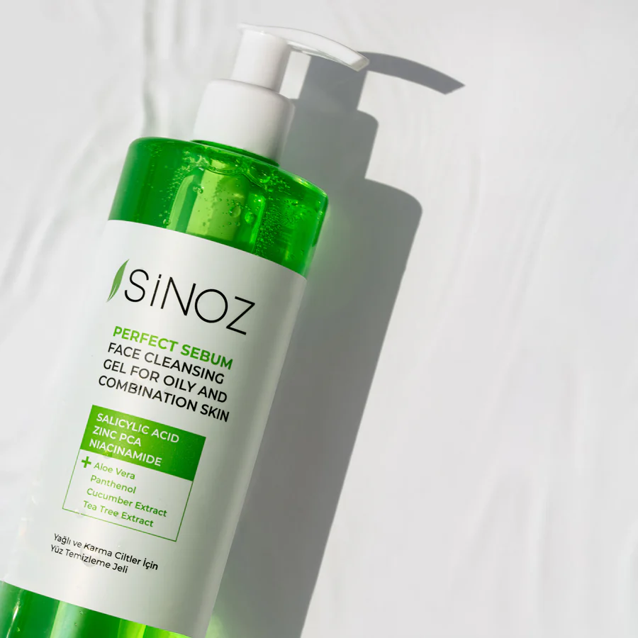 SiNOZ Perfect Sebum Face Cleansing Gel 400 ml | for Oily and Combination Skin