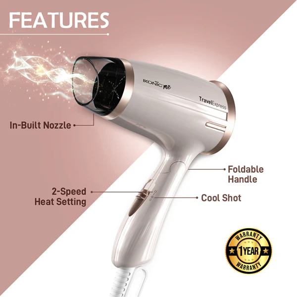 Ikonic Me Travel Express Hair Dryer 