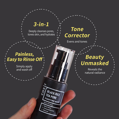 Coxir Black Rice TXA Pore Purifying Mask- 50ml