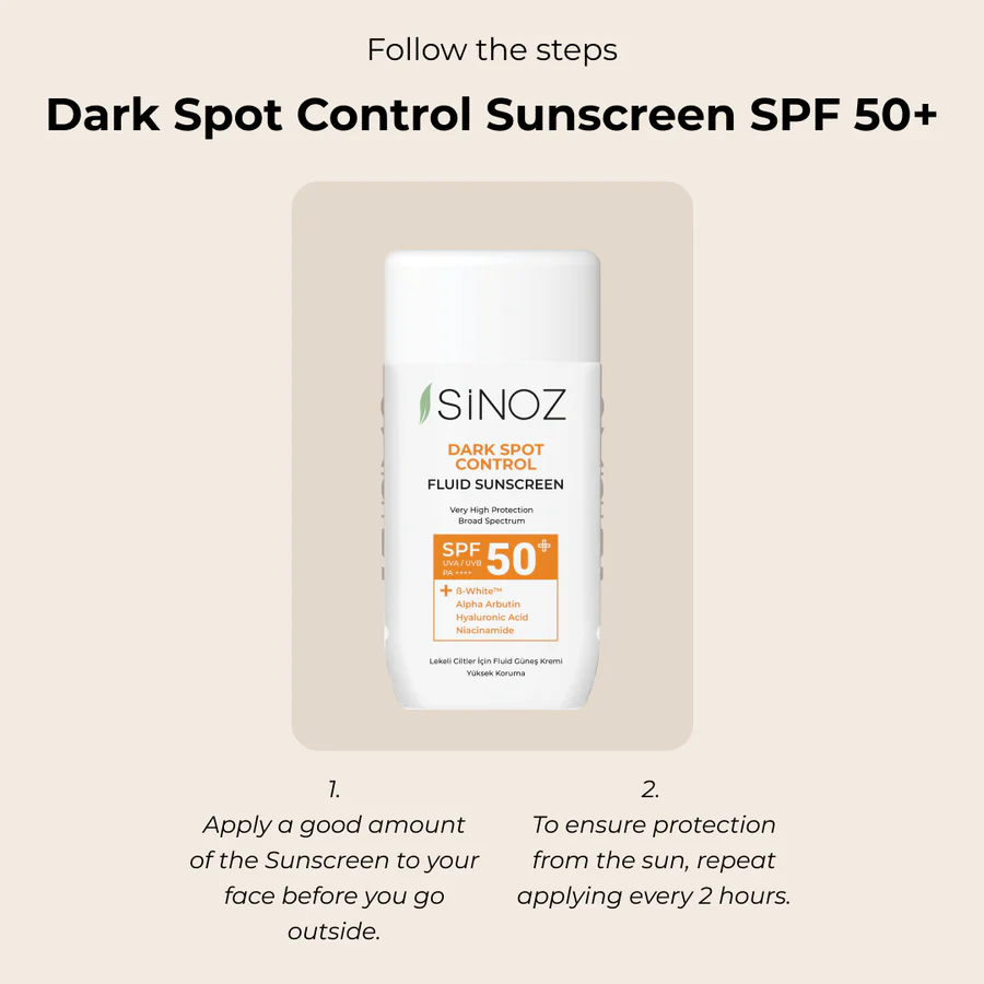 Sinoz Dark Spot Control Fluid Sunscreen SPF 50 + 50ml