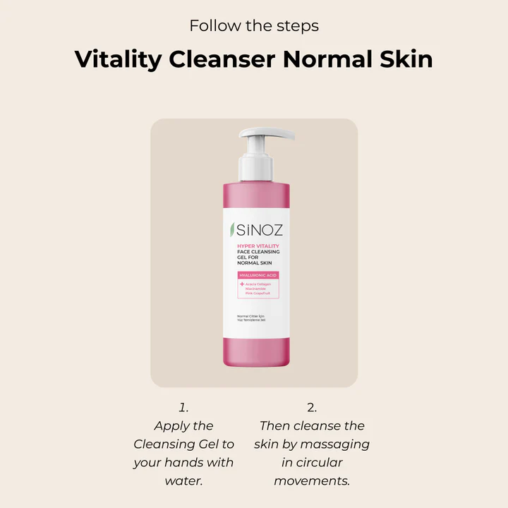 Sinoz Hyper Vitality Face Cleansing Gel for Normal Skin 400ml