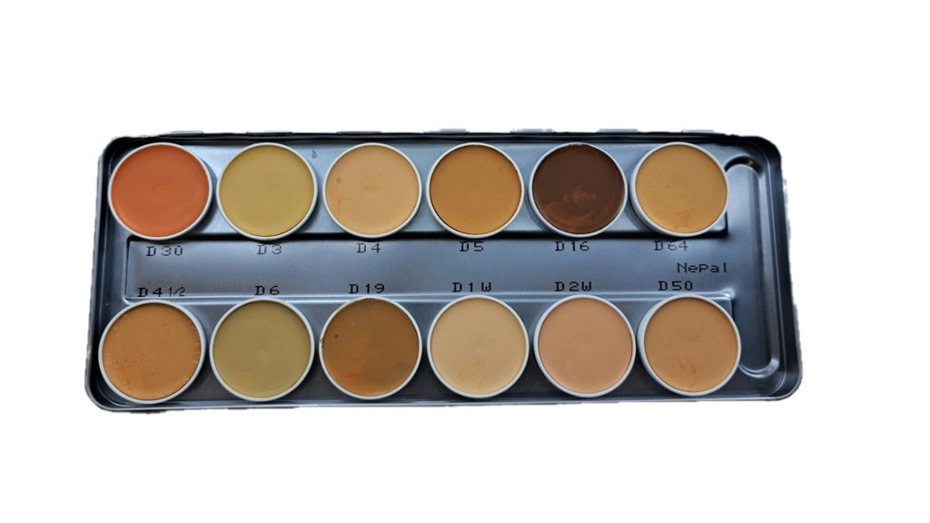 KRYOLAN DermaColor Camouflage Creme Palette 12
