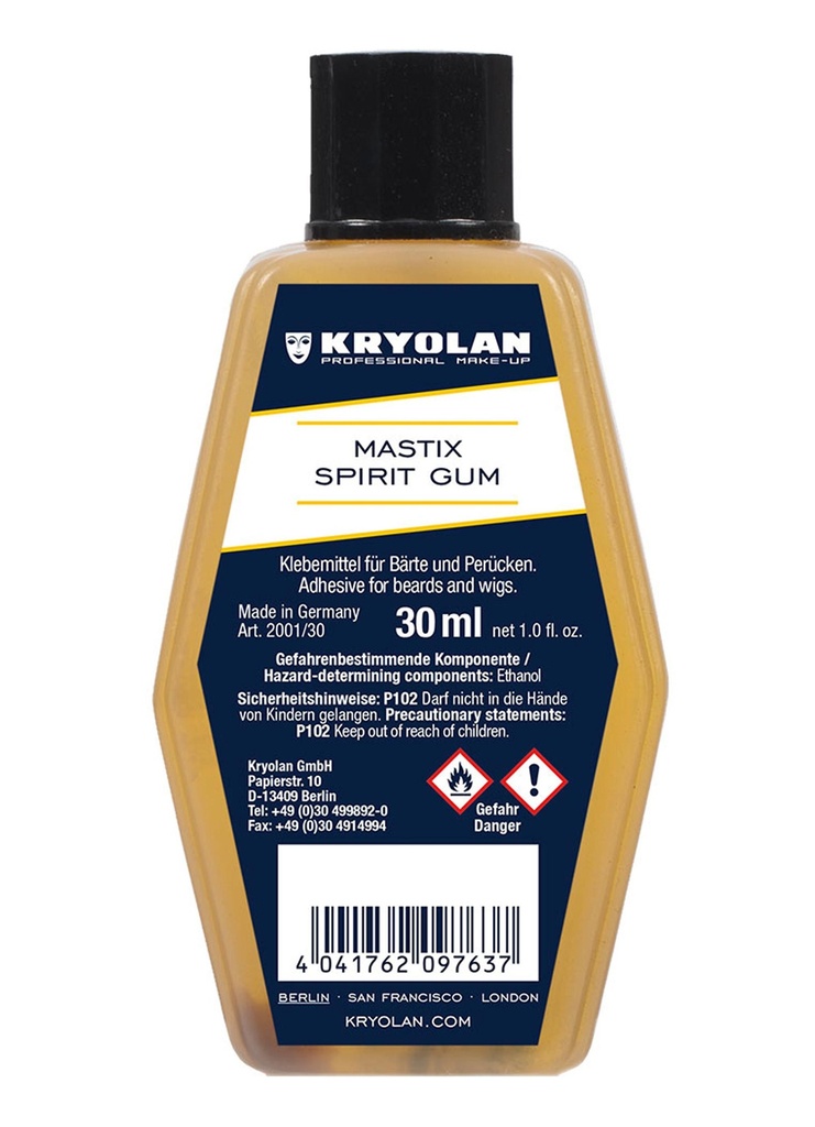kryolan Mastix Spirit Gum 30ml